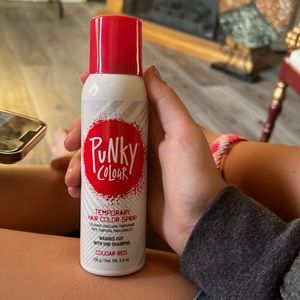 Punky color red hair color spray temporary